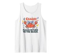 Un Crabe d'été drôle, si Vous êtes Crabby, Veuillez Retourner à la Plage Débardeur