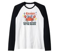 Un Crabe d'été drôle, si Vous êtes Crabby, Veuillez Retourner à la Plage Manche Raglan