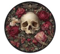 Un crâne, Une Libellule et Une Rose. | pour Adultes || 1000pcs (67.5x67.5cm) Puzzles Jeux ÉduChatifs Puzzles De Décoration Intérieure