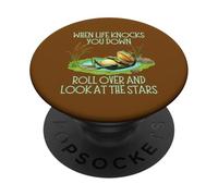 Un Crapaud Quand la Vie Vous renverse, retournez-Vous et Regardez Les étoiles PopSockets PopGrip Adhésif