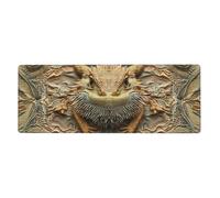 Un crapaud qui se mélange avec le fond mural tapis de souris avec base en caoutchouc antidérapant étendue avec bords cousus, grand tapis de souris pour PC de jeu, ordinateur de bureau, 30 x 80 cm