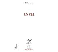 Un cri - Didier Tassy - L'harmattan - broché - Roman