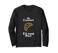 Un Croissant s'il Vous plaît Design Boulangerie Française Manche Longue