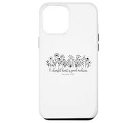 Un cœur Joyeux est Une Bonne médecine Dieu chrétien et Jésus Coque pour iPhone 12 Pro Max