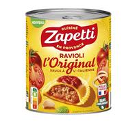 Un déjeuner ensoleillé en famille avec les Ravioli l'Original Sauce à l'Italienne ZAPETTI, format 800g - Lot de 3