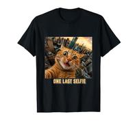 Un dernier Selfie Conception drôle de Ville de Chat Qui T-Shirt Graphique avec Valeur