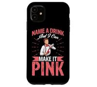 Un Design de Barman Rose pour Buveur de vin Coque pour iPhone 11