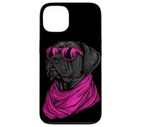 Un dessin d'un chien rottweiler cool avec des lunettes de soleil Coque pour iPhone 13