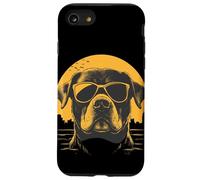 Un dessin d'un chien rottweiler cool avec des lunettes de soleil Coque pour iPhone SE (2020) / 7 / 8
