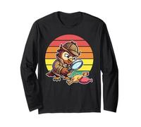 Un détective de Wise Owl enquête sur Un Poulet, Un mystère rétro et drôle Manche Longue