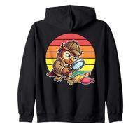 Un détective de Wise Owl enquête sur Un Poulet, Un mystère rétro et drôle Sweat à Capuche