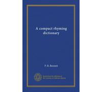 Un dictionnaire de rimes compact