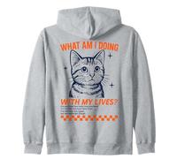 Un Dicton Funny Cat Lives pour Les Amoureux des Chats Sweat à Capuche