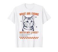 Un Dicton Funny Cat Lives pour Les Amoureux des Chats T-Shirt