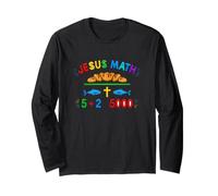 Un Dicton mathématique Amusant de Jésus : 5 Plus 2 est égal à 5000 Manche Longue