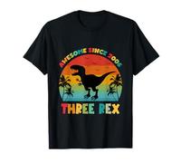 Un Dinosaure Amusant à Trois Rex âgé de 20 Ans, génial Depuis 2006 T-Shirt