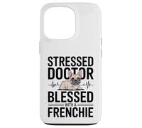 Un Docteur stressé a la Chance d'avoir Un Chien français Coque pour iPhone 13 Pro
