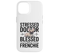 Un Docteur stressé a la Chance d'avoir Un Chien français Coque pour iPhone 14