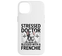 Un Docteur stressé a la Chance d'avoir Un Chien français Coque pour iPhone 14 Plus