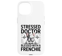Un Docteur stressé a la Chance d'avoir Un Chien français Coque pour iPhone 15