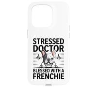 Un Docteur stressé a la Chance d'avoir Un Chien français Coque pour iPhone 15 Pro