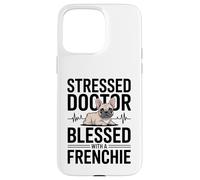 Un Docteur stressé a la Chance d'avoir Un Chien français Coque pour iPhone 15 Pro Max
