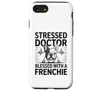 Un Docteur stressé a la Chance d'avoir Un Chien français Coque pour iPhone SE (2020) / 7/8