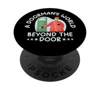 Un Doormans World Beyond The Door Man PopSockets PopGrip Adhésif