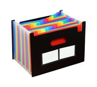 Un dossier de fichiers à 4 accordéons, organisateur de documents de tri extensible multicouche