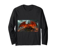 Un Dragon Menace Le Mythe Nordique du Royaume paisible de Beowulf Manche Longue