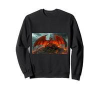 Un Dragon Menace Le Mythe Nordique du Royaume paisible de Beowulf Sweatshirt