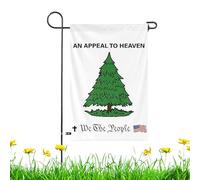 Un drapeau en pin, drapeau de jardin en pin - Drapeau en pin Drapeaux de pin | Drapeaux historiques patriotiques résistants à la décoloration, drapeau d'appel à Dieu pour la maison,