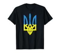 Un Drapeau ukrainien avec Blason Ukraine T-Shirt Graphique avec Valeur