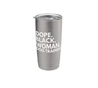 Un dresseur de chiens Dope Black a encouragé le Mois de l'histoire des Noirs Gobelet isotherme en acier inoxydable double paroi