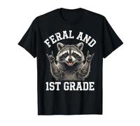 Un drôle de Professeur de Raton Laveur Sauvage de première année rentre à l'école T-Shirt