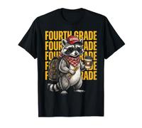 Un drôle de Professeur de Raton Laveur Sauvage de quatrième année rentre à l'école T-Shirt