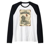 Un drôle de propriétaire de Poulet, j'étais Normal il y a Trois Poulets Manche Raglan