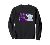 Un éléphant de Sensibilisation à la maladie d'Alzheimer Dont Je me souviendrai pour Vous Sweatshirt