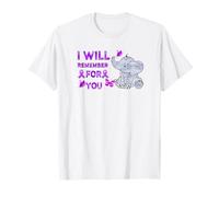 Un éléphant de Sensibilisation à la maladie d'Alzheimer Dont Je me souviendrai pour Vous T-Shirt