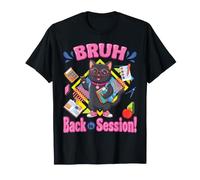 Un élève de Black Cat va à l'école Brosse de Retour en Classe T-Shirt