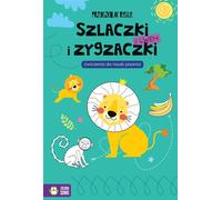 Un enfant d'âge préscolaire dessine des gifles et des zigzags avec un lion