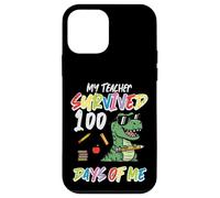 Un Enseignant a survécu à 100 Jours, Moi, Dino, 100e Jour d'école, garçons et Enfants Coque pour iPhone 12 Mini