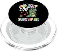 Un Enseignant a survécu à 100 Jours, Moi, Dino, 100e Jour d'école, garçons et Enfants PopSockets PopGrip pour MagSafe