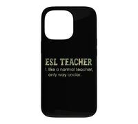 Un Enseignant d'anglais Langue Seconde, comme Un Enseignant Normal, est Un Dictionnaire Bien Plus Cool Coque pour iPhone 13 Pro