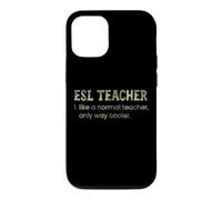 Un Enseignant d'anglais Langue Seconde, comme Un Enseignant Normal, est Un Dictionnaire Bien Plus Cool Coque pour iPhone 12/12 Pro