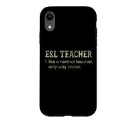 Un Enseignant d'anglais Langue Seconde, comme Un Enseignant Normal, est Un Dictionnaire Bien Plus Cool Coque pour iPhone XR