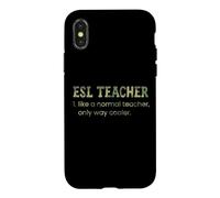Un Enseignant d'anglais Langue Seconde, comme Un Enseignant Normal, est Un Dictionnaire Bien Plus Cool Coque pour iPhone X/XS