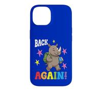 Un Enseignant Mignon de Rhino est de Retour à l'école Coque pour iPhone 14