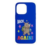Un Enseignant Mignon de Rhino est de Retour à l'école Coque pour iPhone 14 Pro Max