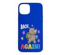 Un Enseignant Mignon de Rhino est de Retour à l'école Coque pour iPhone 15 Plus